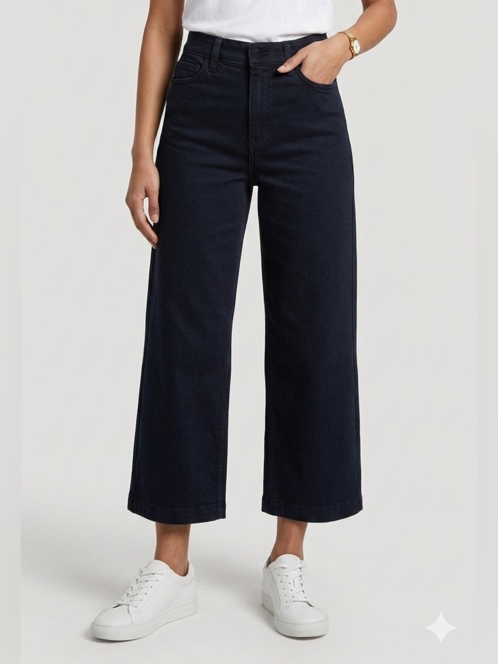 Banana Republic High Rise Wide Leg Crop Jeans